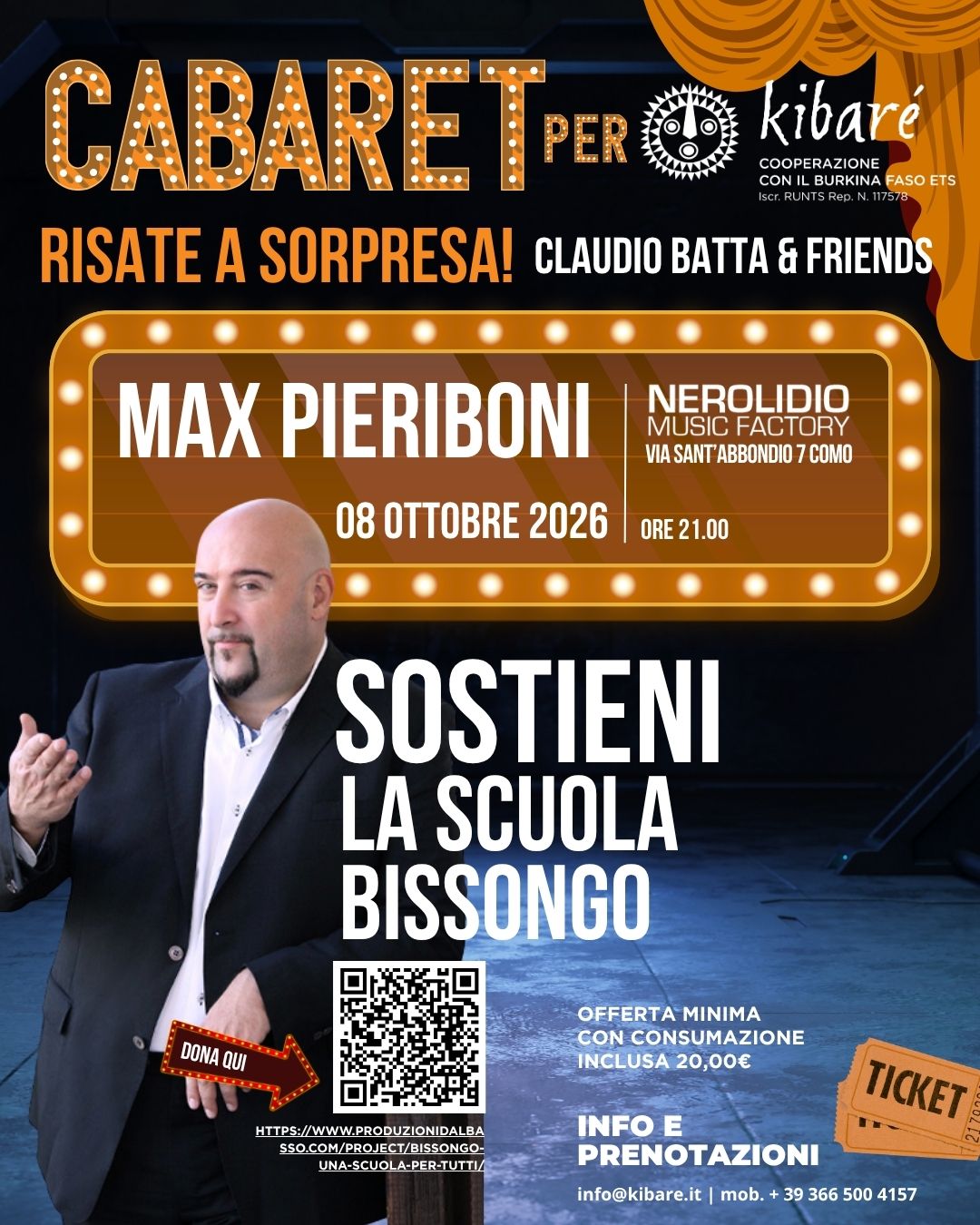 Cabaret per Kibaré - comici per la solidarietà